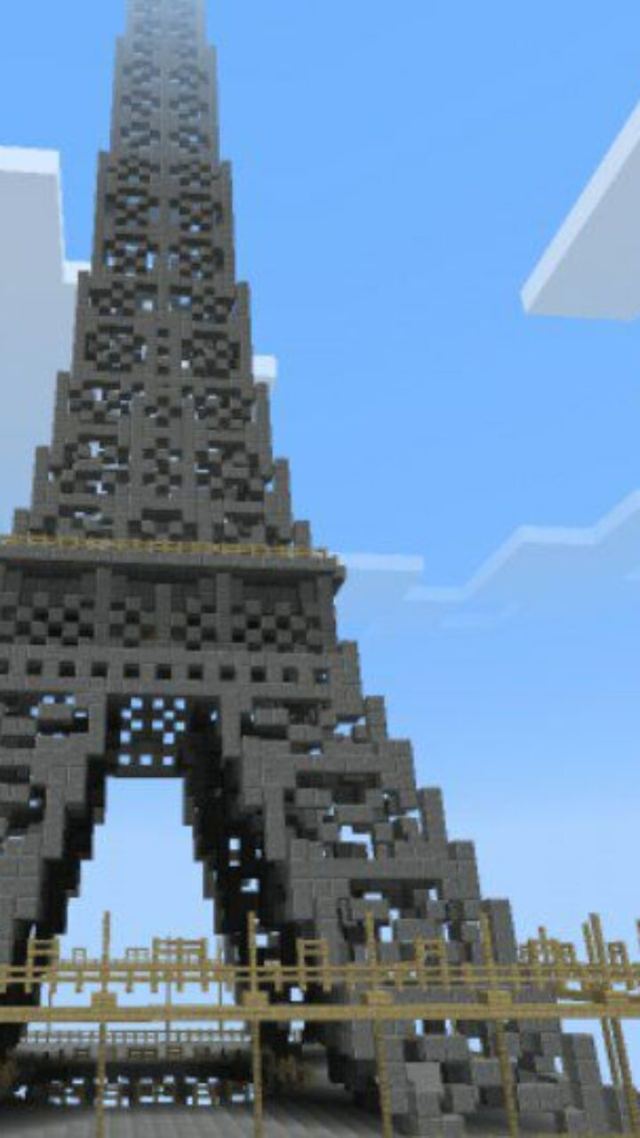 Eifel Tower from Paris Map for Minecraft PE