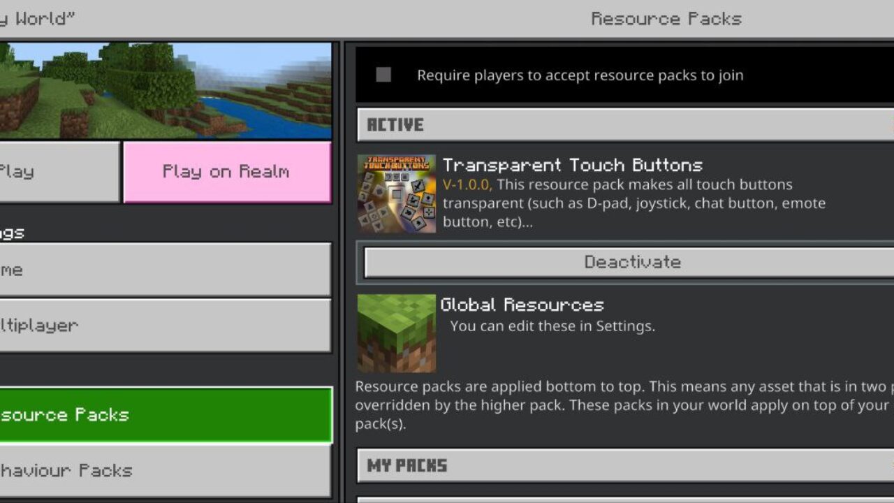 File from Transparent Buttons Texture Pack for Minecraft PE