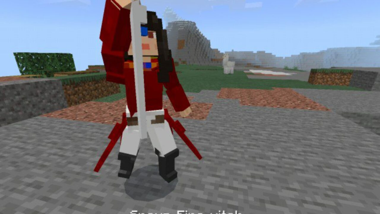 Fire Witch from Knights Mod for Minecraft PE