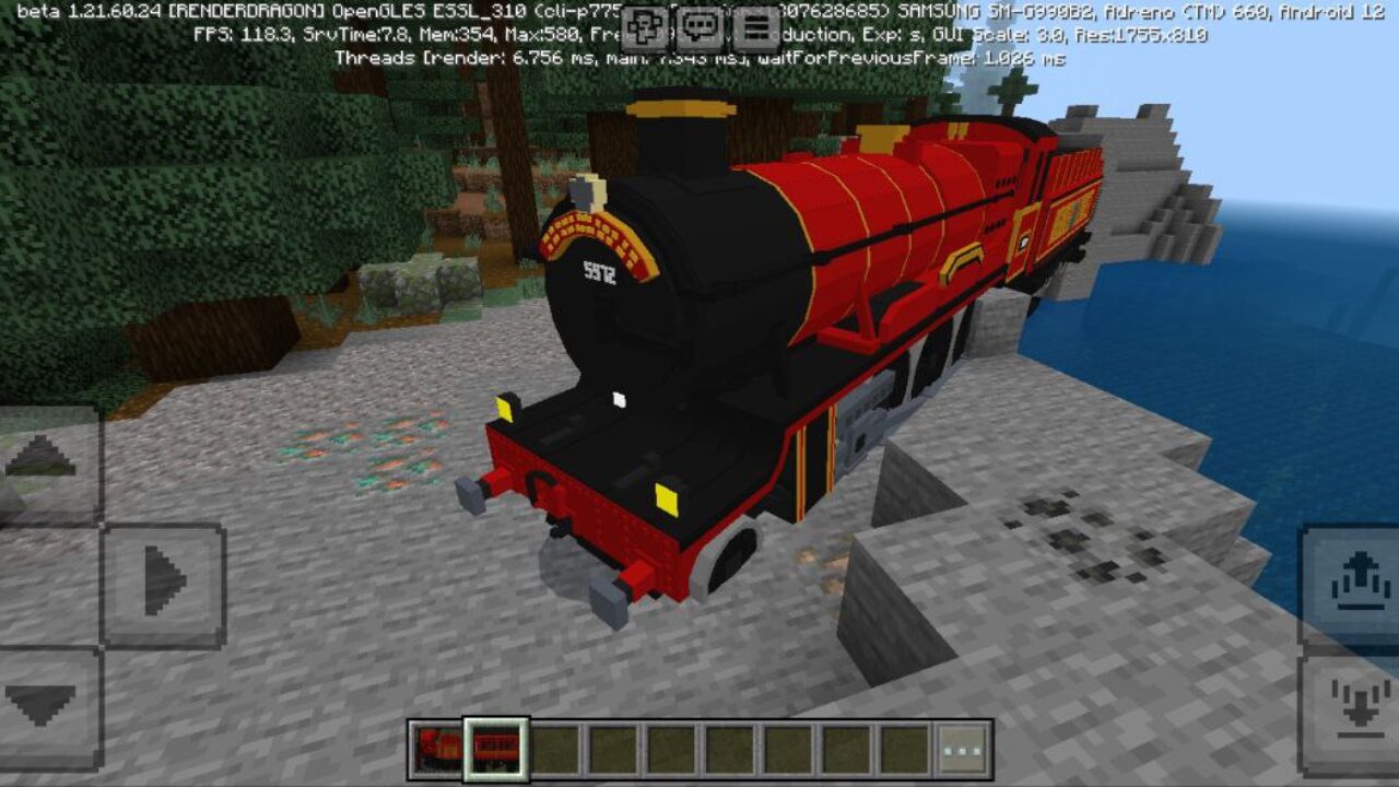 Hogwarts Express from Harry Potter Mod for Minecraft PE