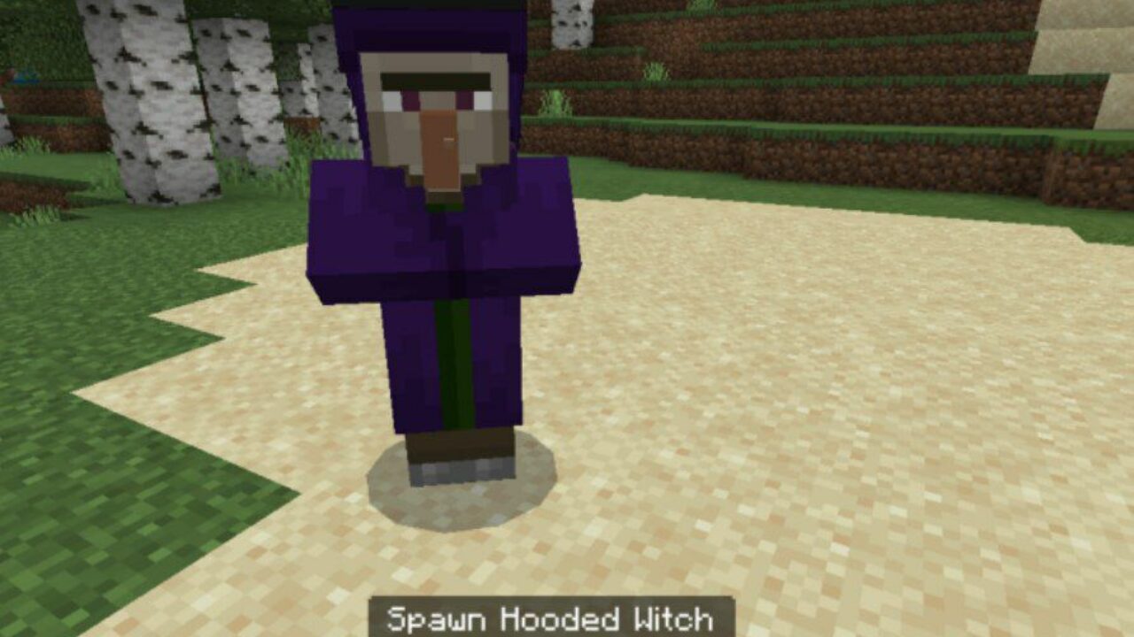 Hooded Witch from Old Villagers Mod for Minecraft PE