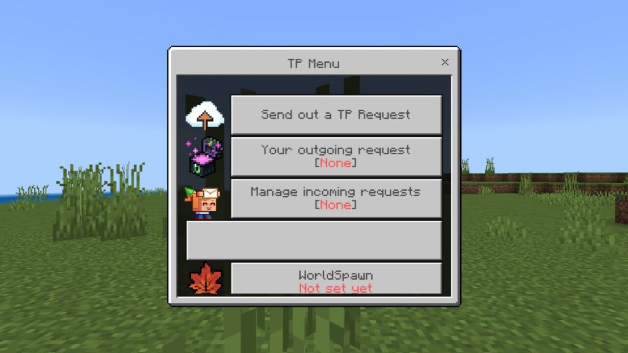 Menu Mod for Minecraft PE