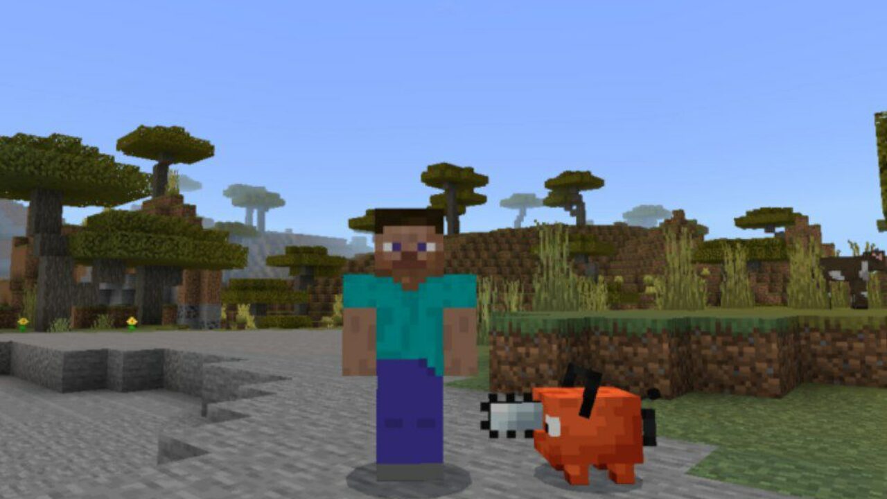 New Mob from Chainsaw Man Mod for Minecraft PE