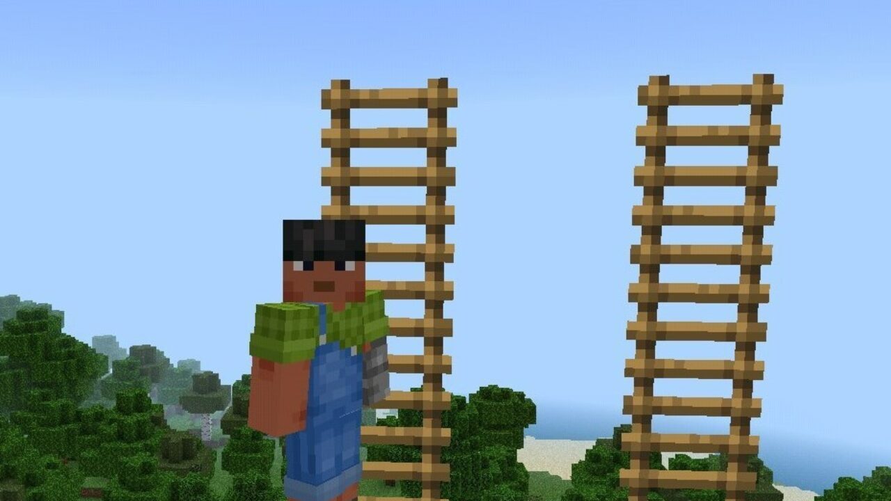 On the Top from Ladder Mod for Minecraft PE