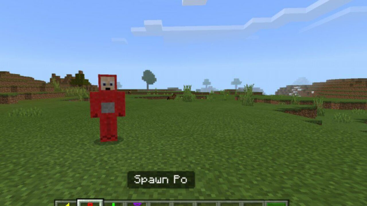 Po from Teletubbies Mod for Minecraft PE