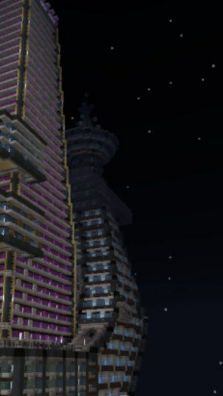 Skyscrapers from Dark City Map for Minecraft PE