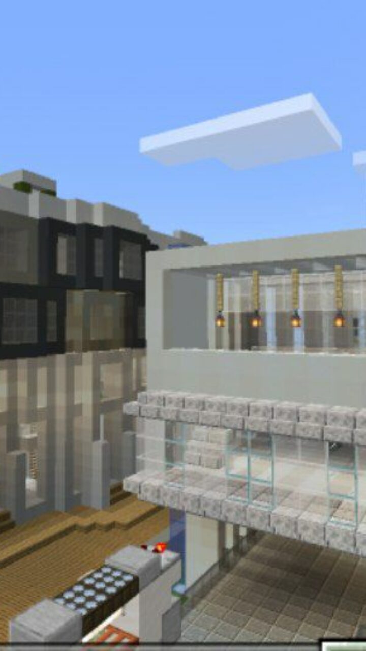 Street from City of Houses Map for Minecraft PE