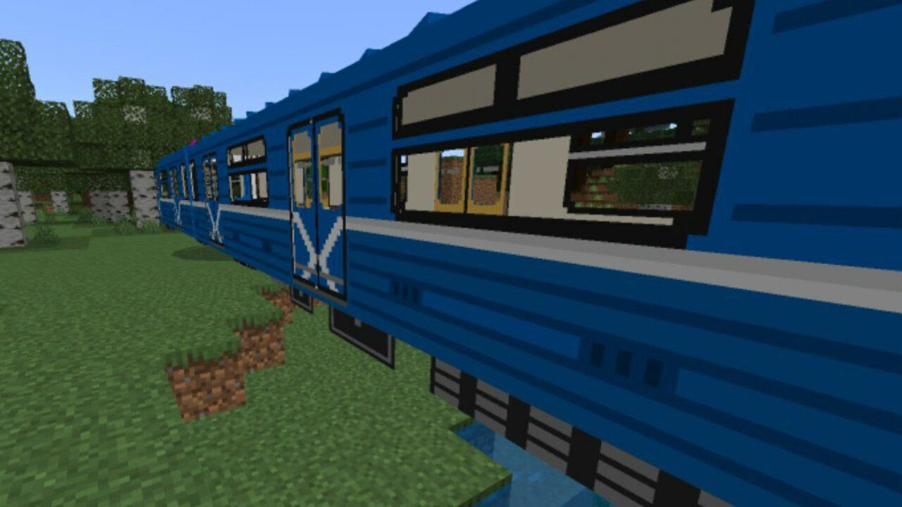 Train from Metro Mod for Minecraft PE