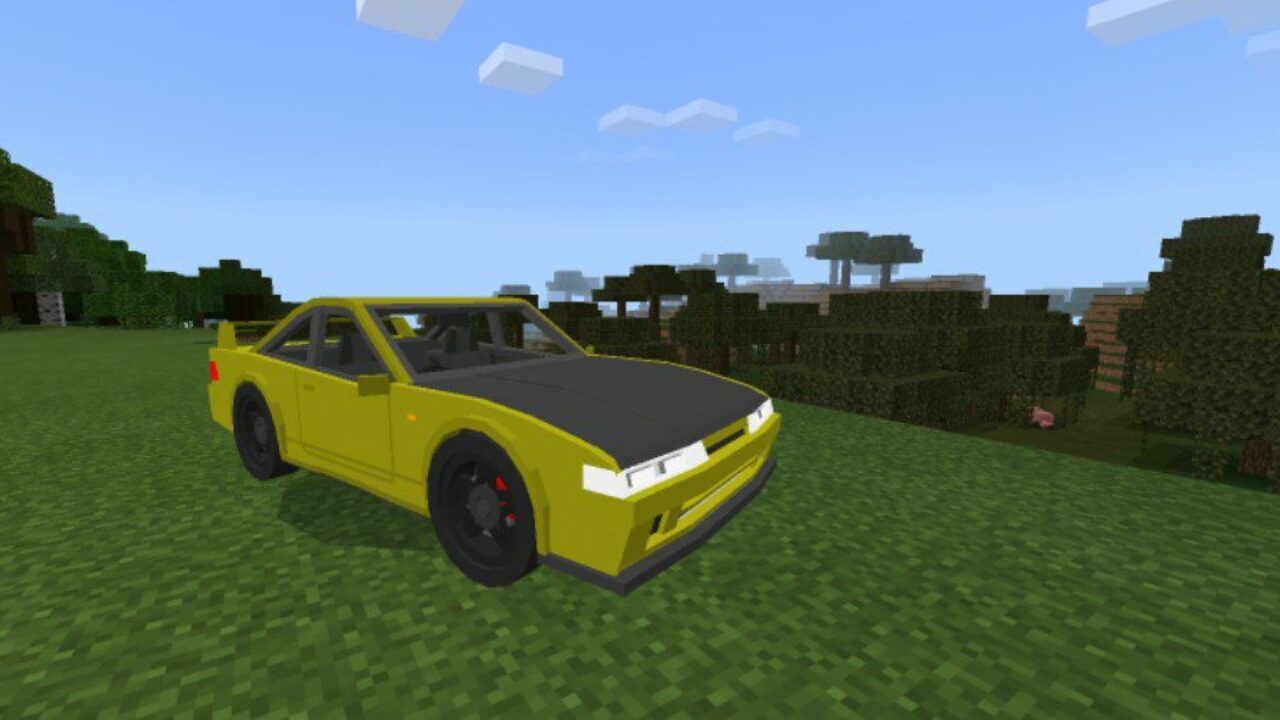 Yellow from Old Cars Mod for Minecraft PE