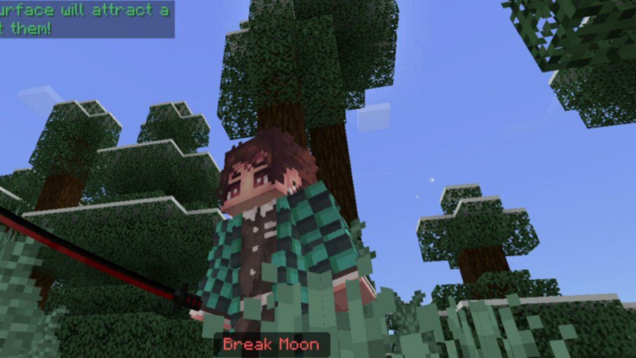 Break Moon from Anime Blades Mod for Minecraft PE