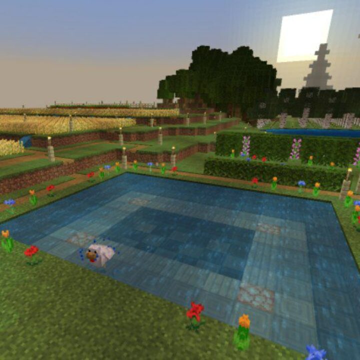 Coastal Village Map for Minecraft PE