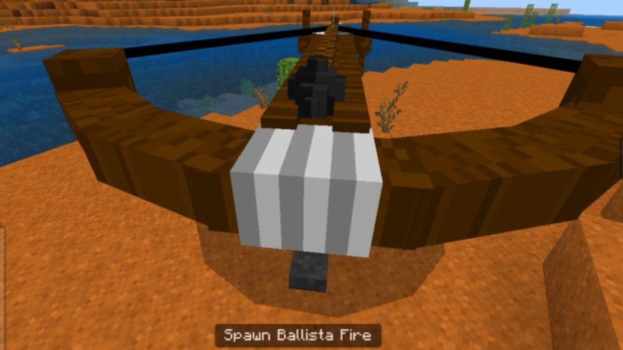 Fire from Ballista Mod for Minecraft PE