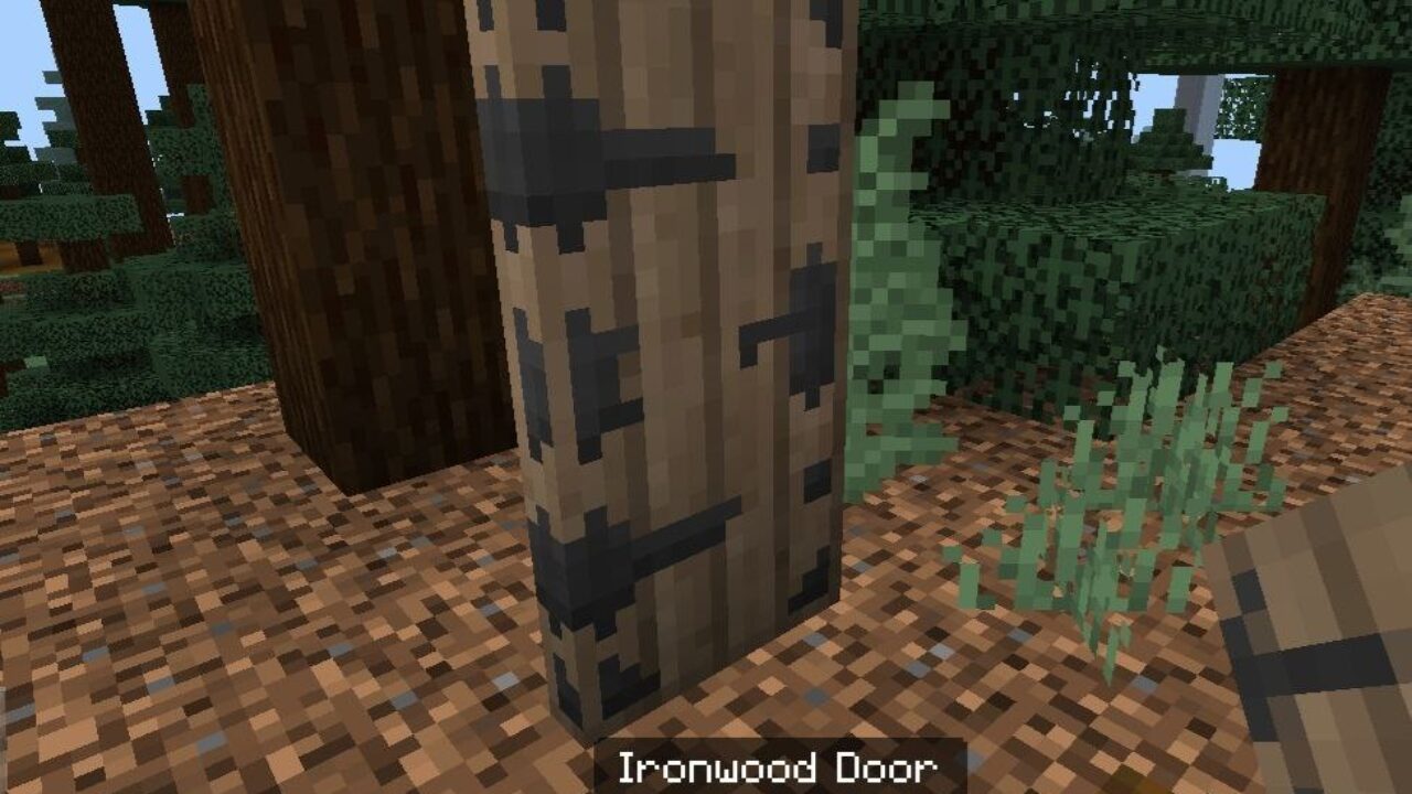 Ironwood Door from Rustic Agriculture Mod for Minecraft PE