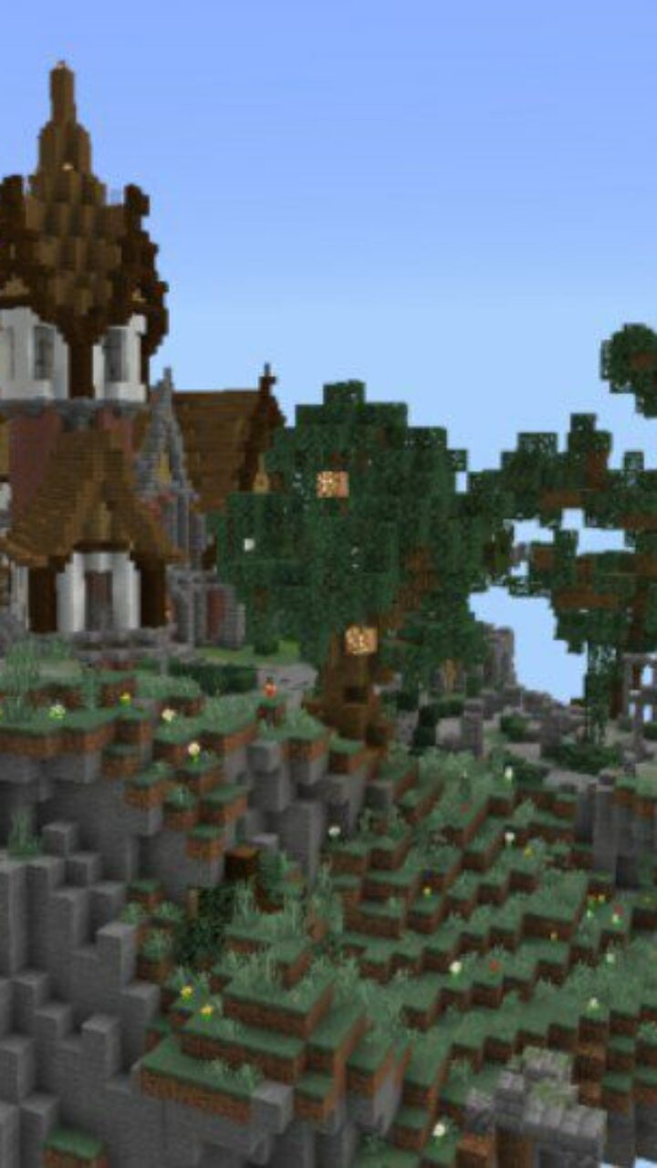 Island from Fantasy Medieval Map for Minecraft PE