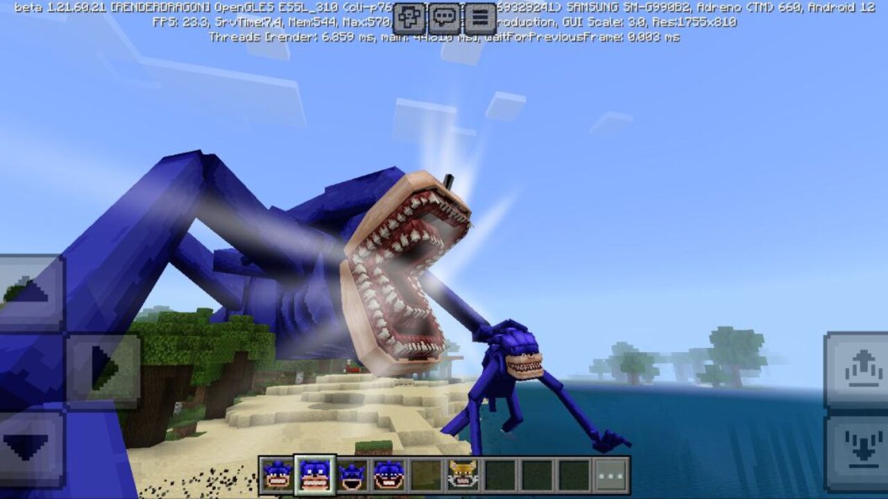 Monster from Sonic Mod for Minecraft PE