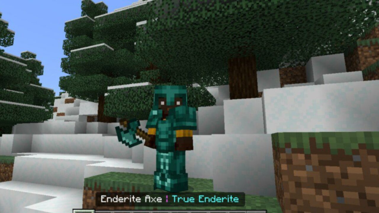 Axe from True Enderite Mod for Minecraft PE