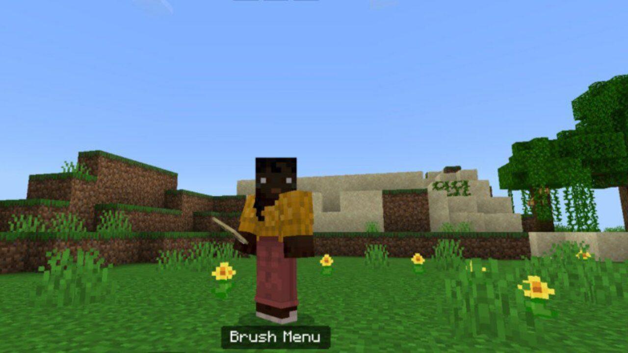 Brush from World Fabricator Mod for Minecraft PE