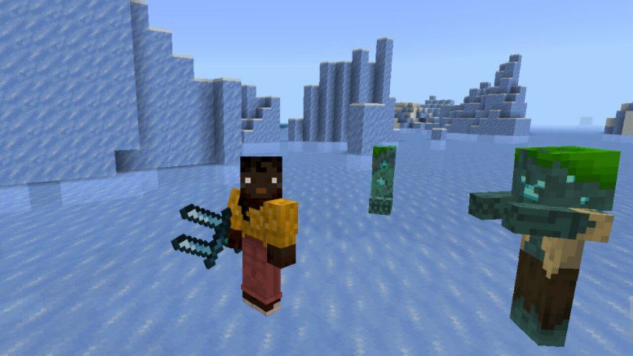 Drowned Mobs Mod for Minecraft PE