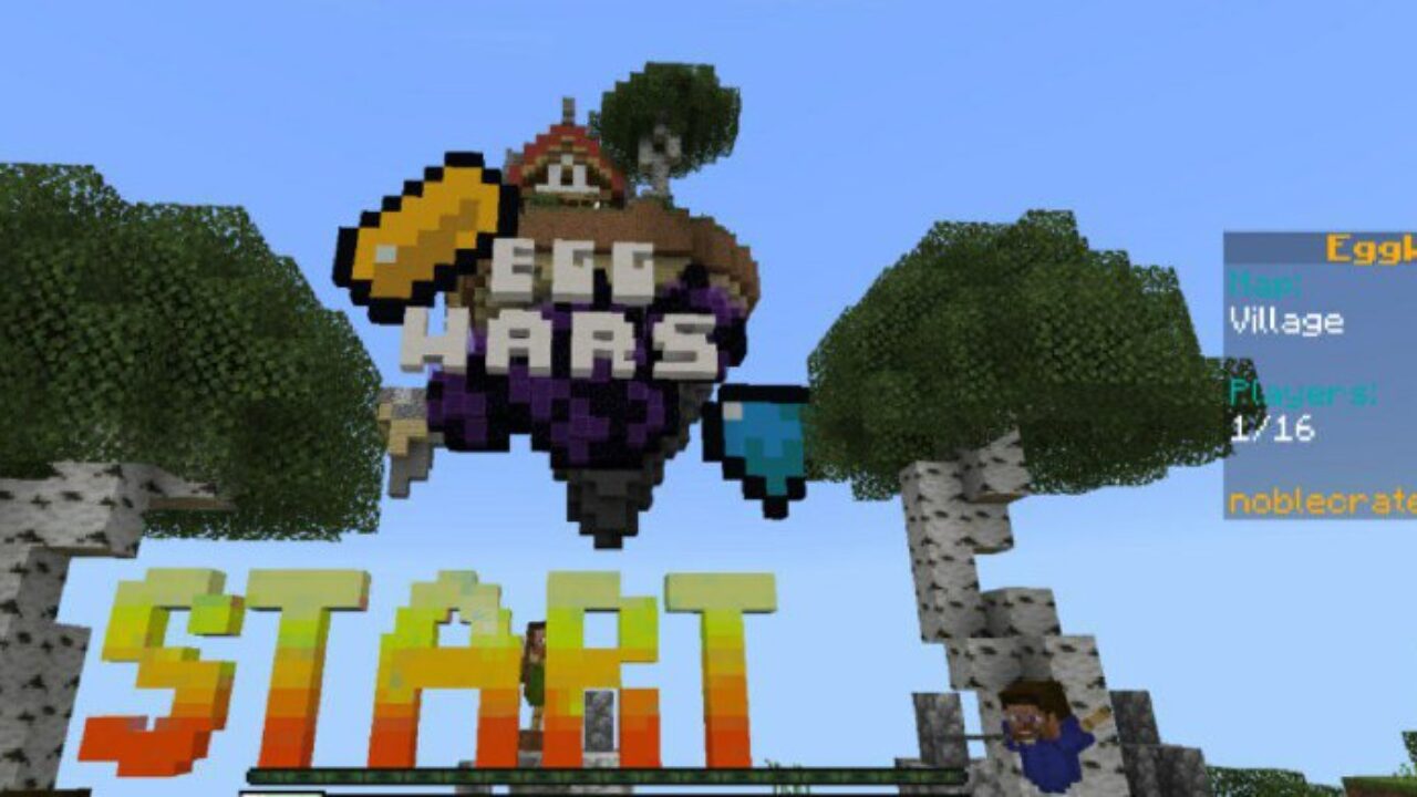 Egg War Map for Minecraft PE