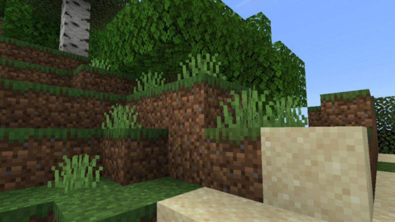 Grass from Waves Texture Pack for Minecraft PE