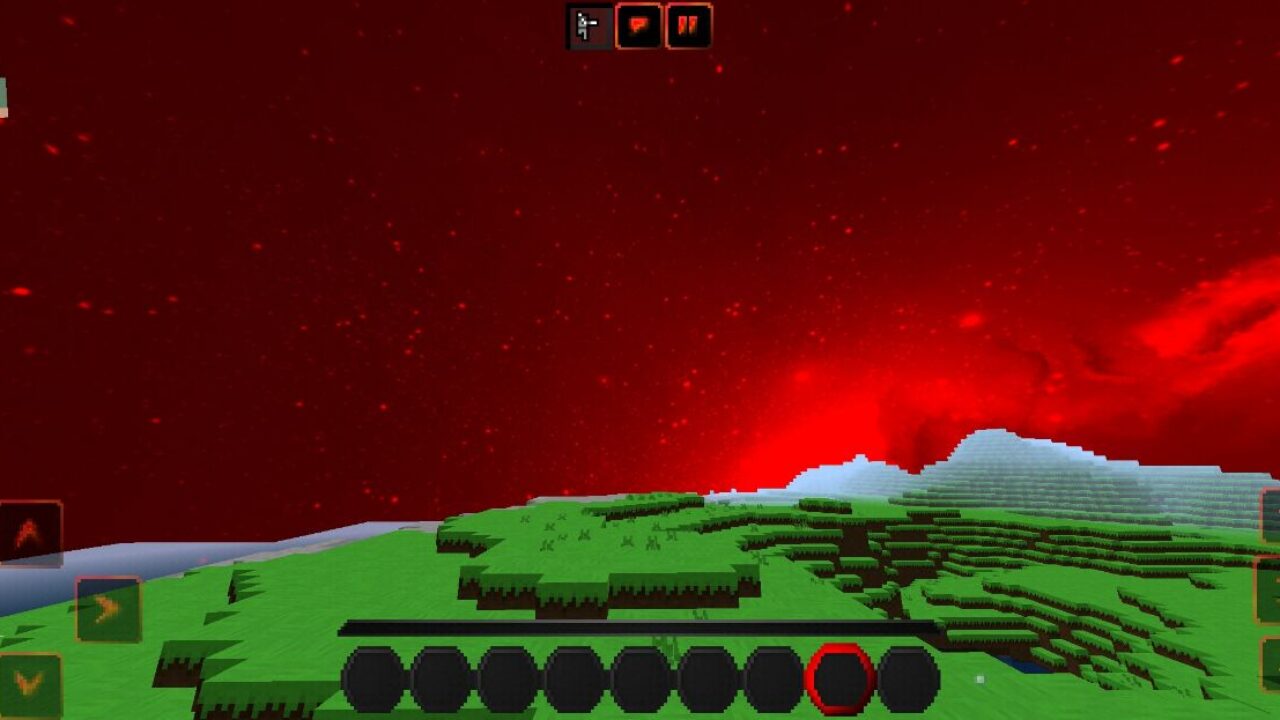 Interface from Red Texture Pack for Minecraft PE