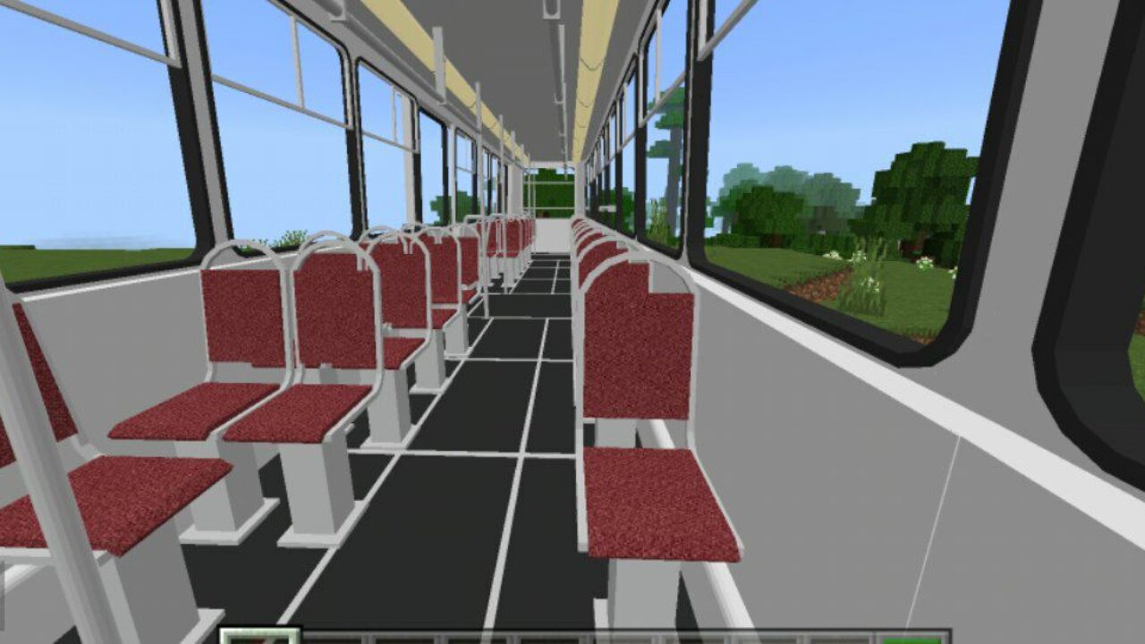 Interior from KTM 5 Tram Mod for Minecraft PE