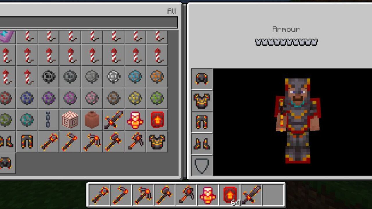 Inventory from Magma Expansion Mod for Minecraft PE