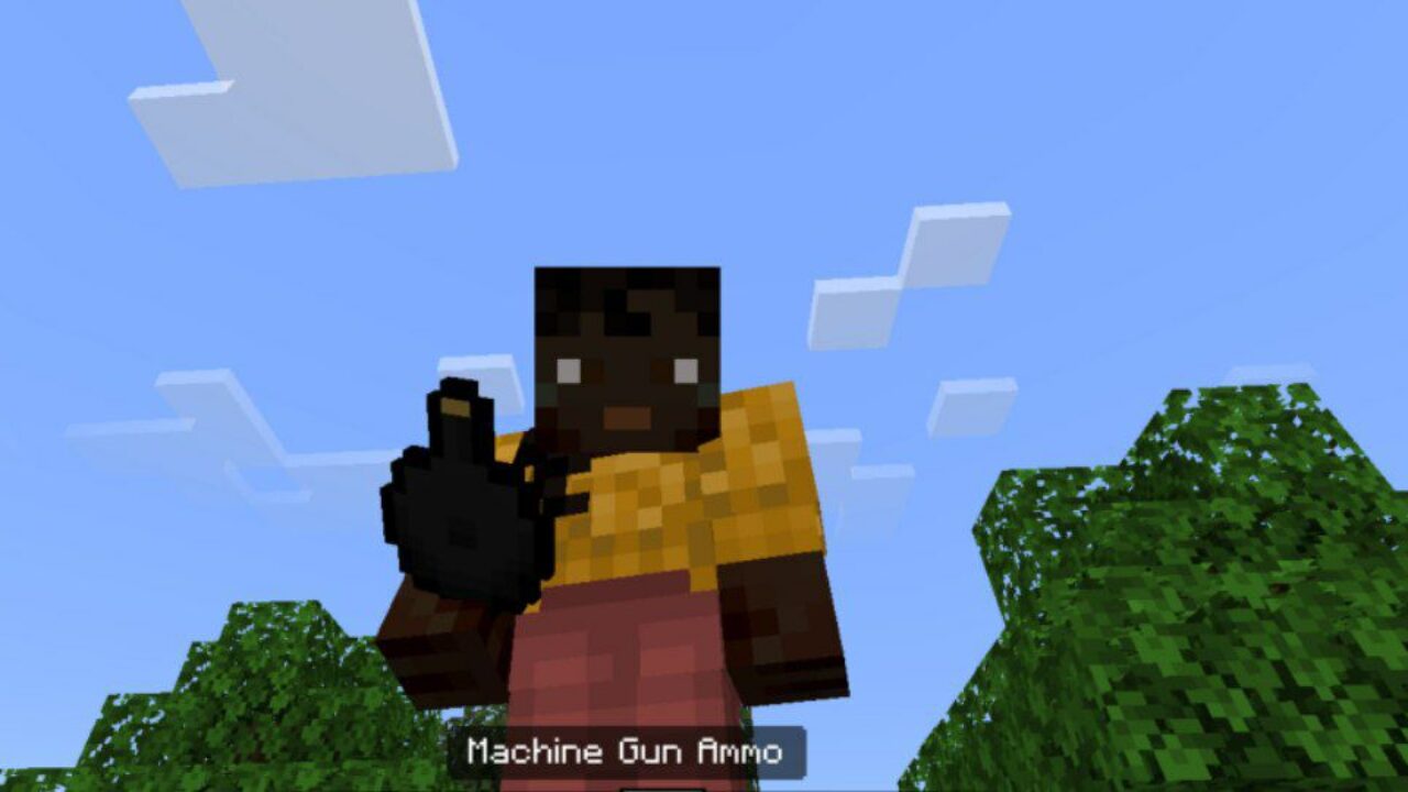 Machine Gun from Ratio Guns Mod for Minecraft PE