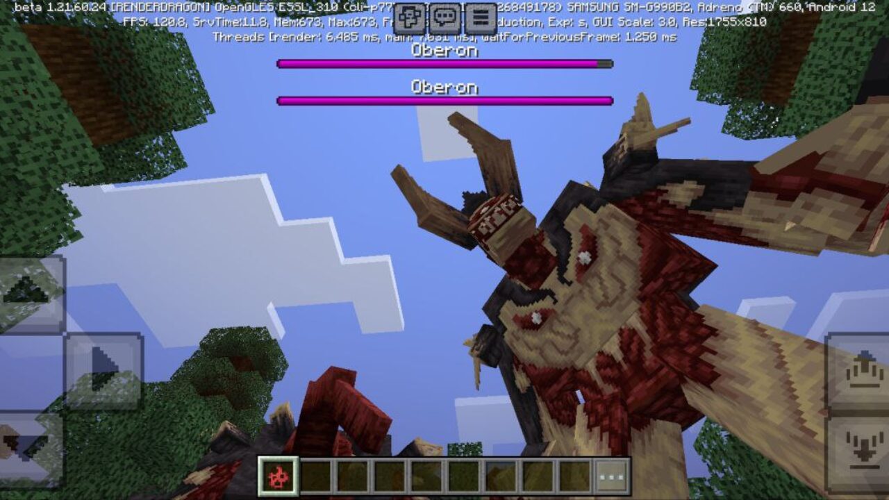 Monster from Oberon Mod for Minecraft PE