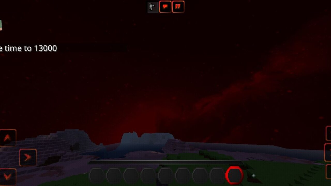 Night from Red Texture Pack for Minecraft PE