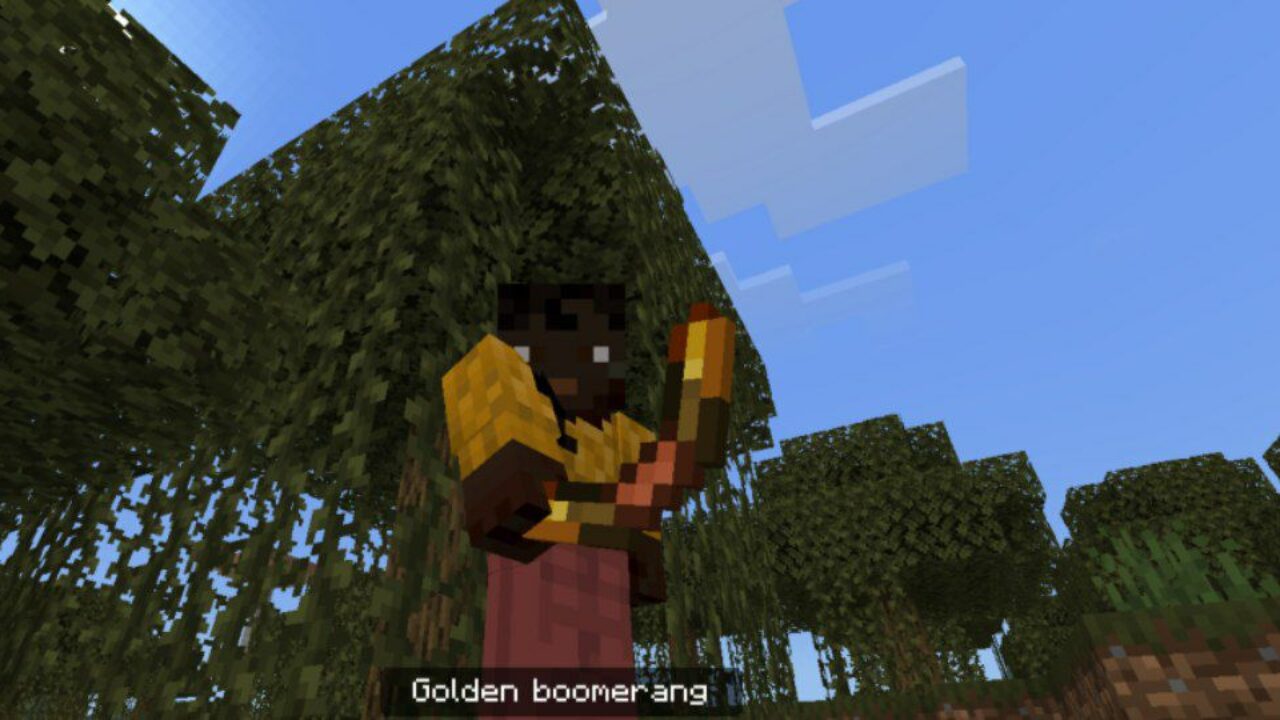 Old Boomerangs Mod for Minecraft PE