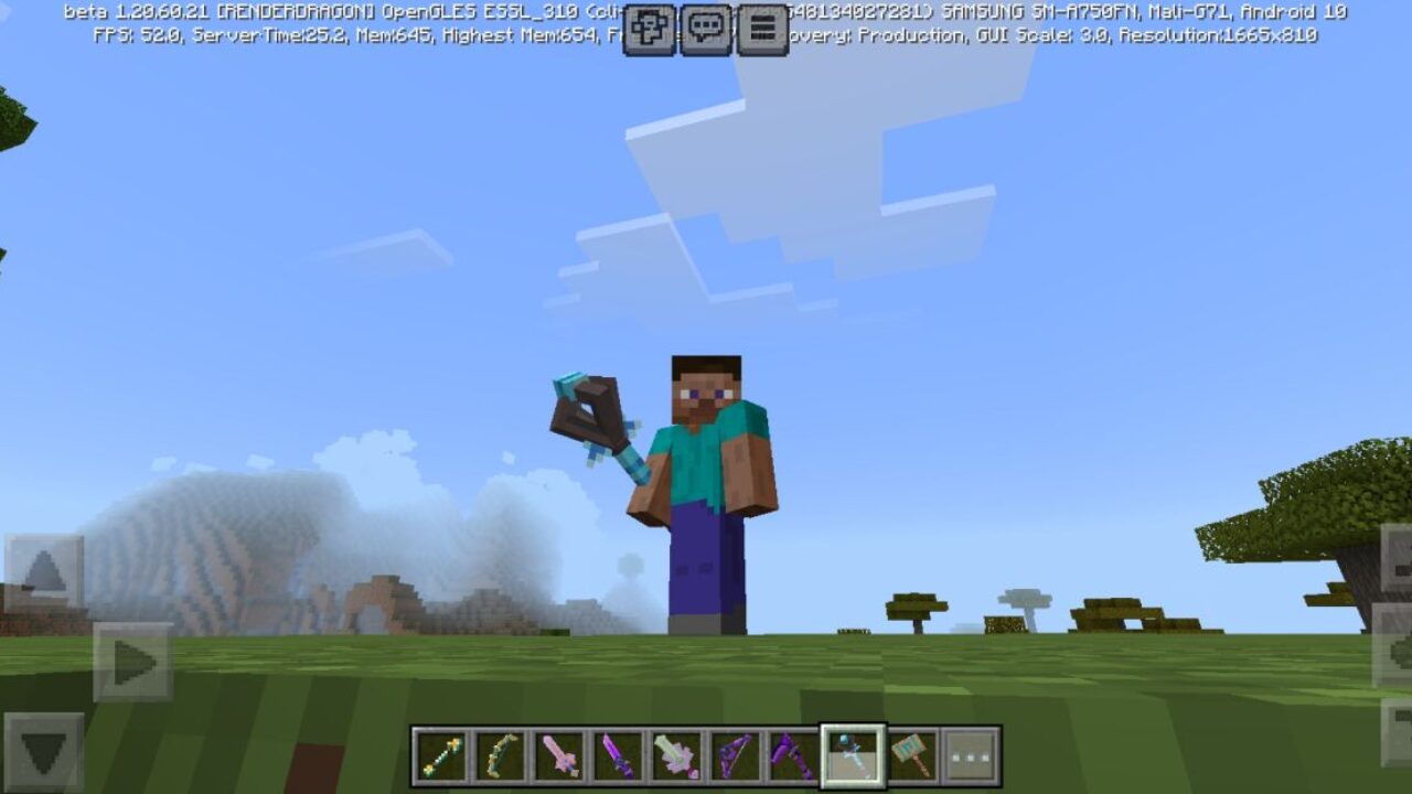 Speed Silver Weapon Mod for Minecraft PE