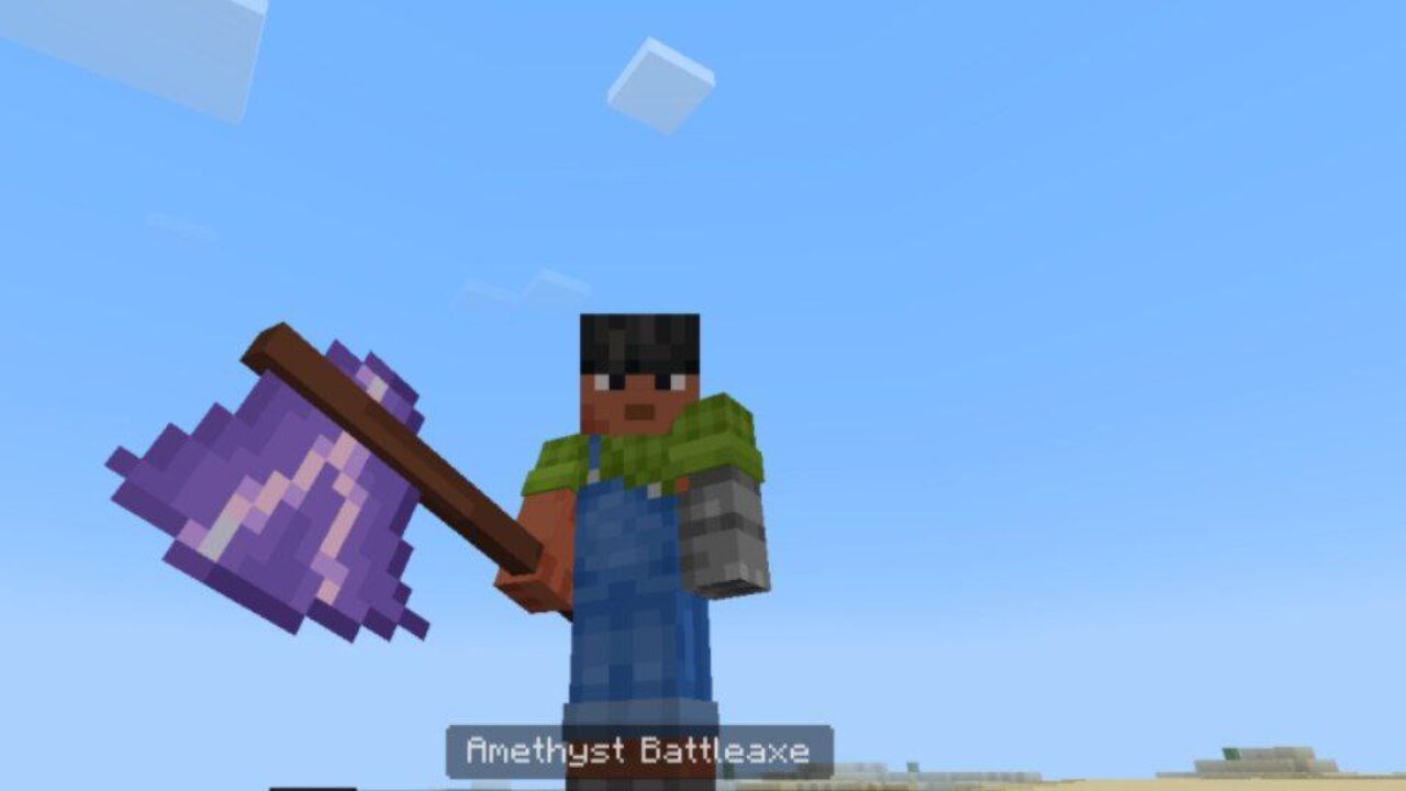 Battleaxe from Hyperryfts Weapon Mod for Minecraft PE