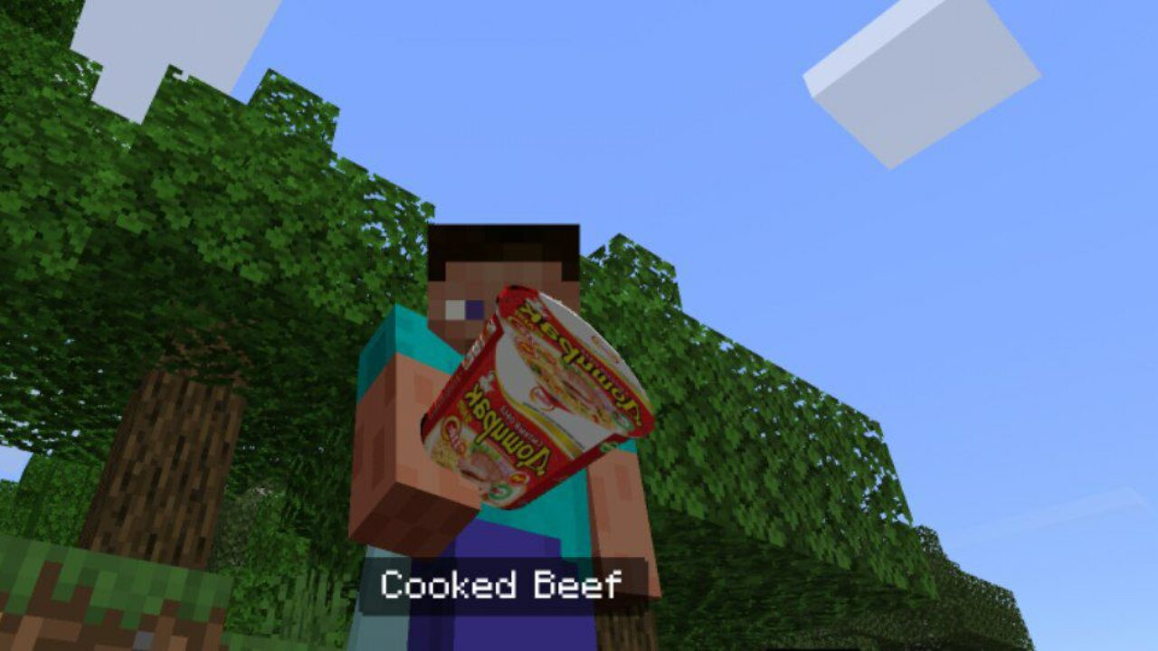 Beef from Homeless Man Texture Pack for Minecraft PE