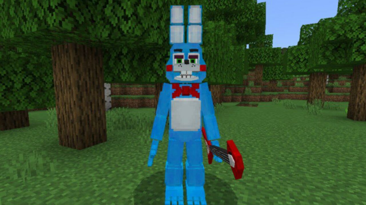 Bonnie from FNAF 2 Mod for Minecraft PE