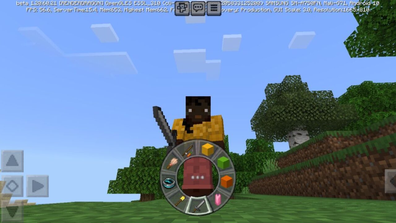 Circular Hotbar Texture Pack for Minecraft PE