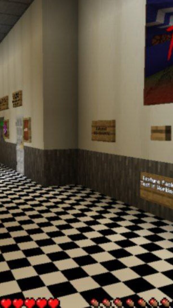 Corridor from Horror for Two Map for Minecraft PE