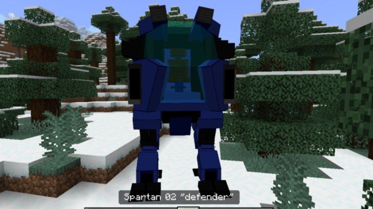 Defender from Spartans Mech Mod for Minecraft PE