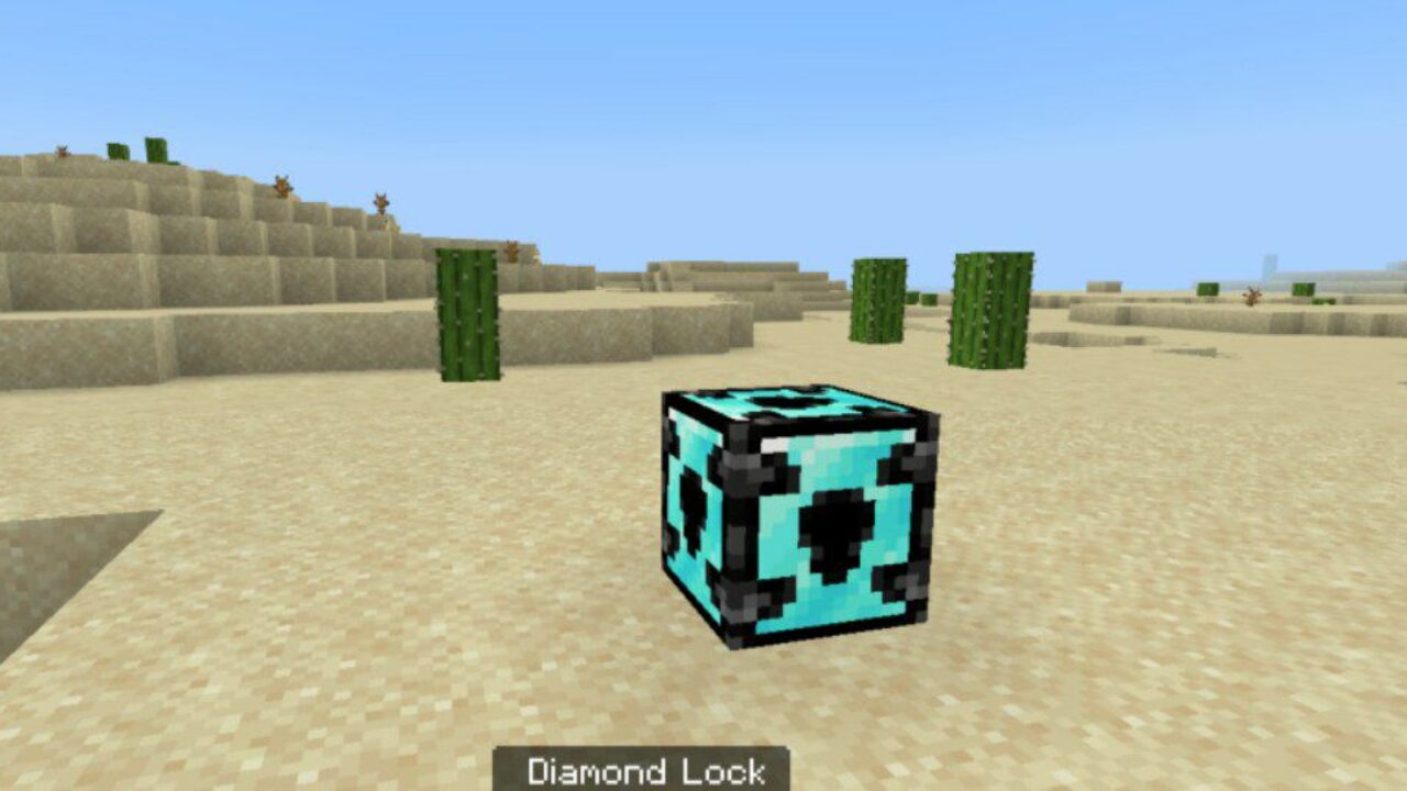 Diamond Lock from Keys and Locks Mod for Minecraft PE