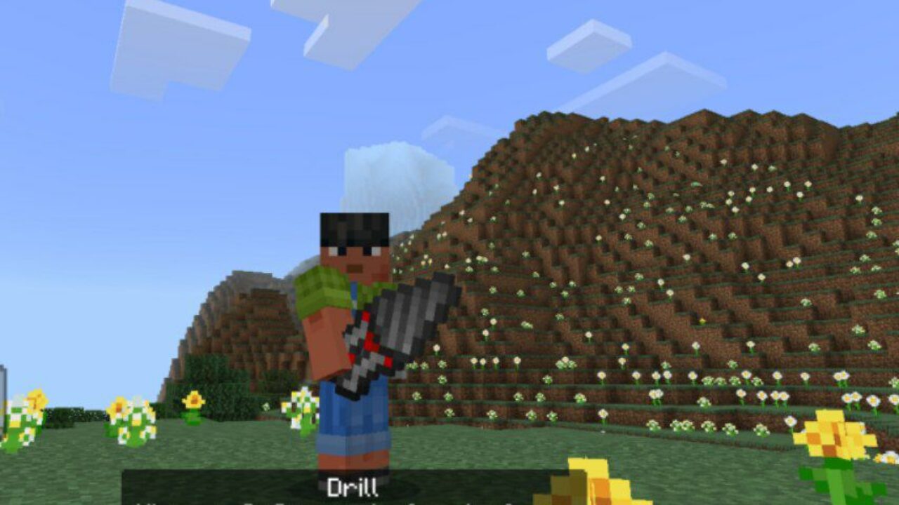 Drill from Utility Craft Mod for Minecraft PE