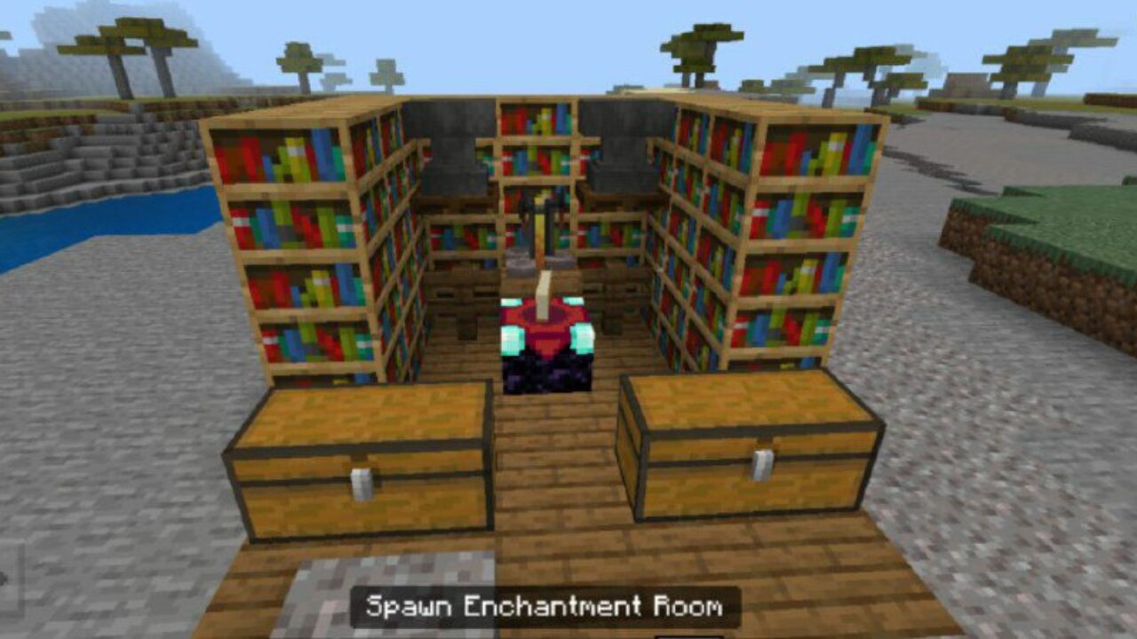 Enchantment House from Villagers House Mod for Minecraft PE