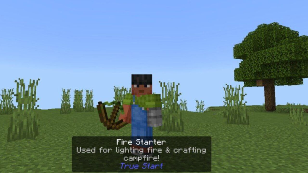 Fire Starter from True Start Mod for Minecraft PE