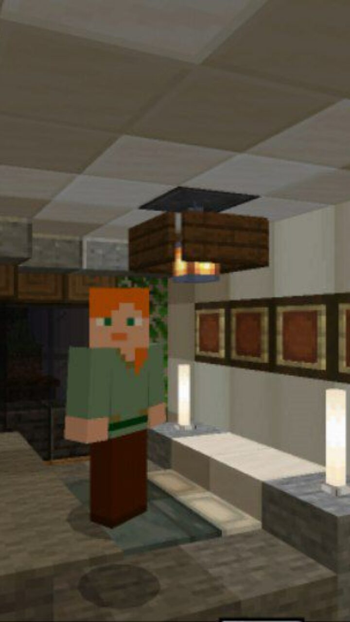 Inside from Lance Ville Map for Minecraft PE