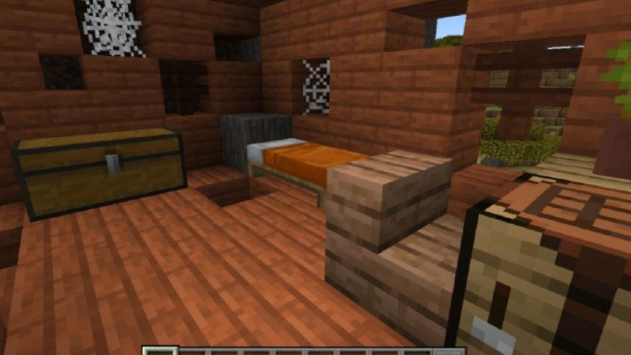 Interior from Abandoned Houses Mod for Minecraft PE