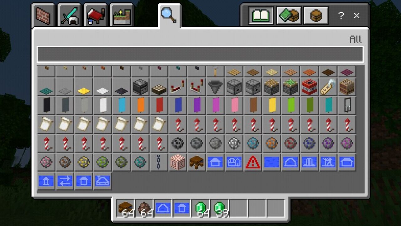 Inventory from House Drawing Mod for Minecraft PE