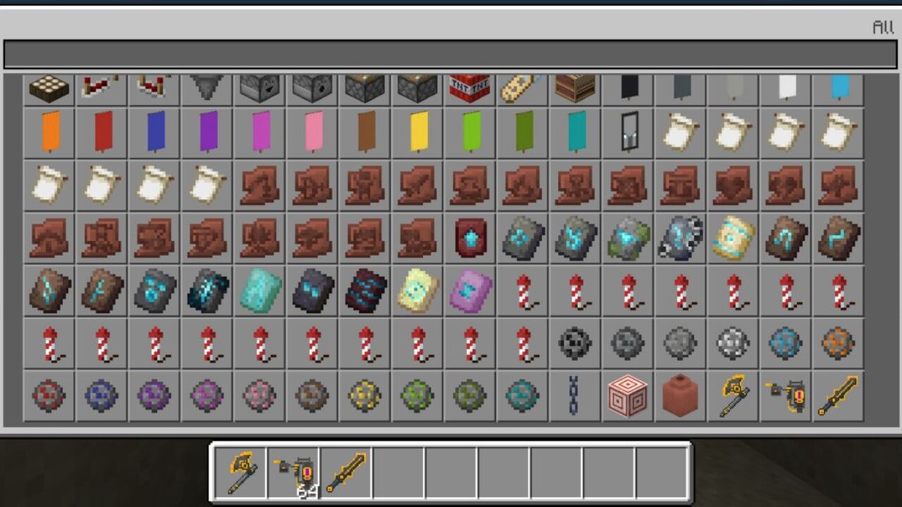 Inventory from Solar Tools Mod for Minecraft PE