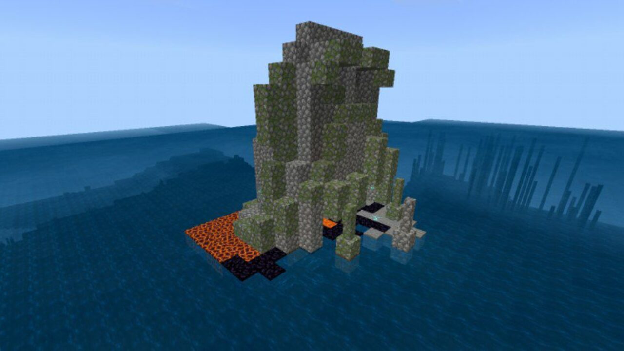 Lava from Island Survival Mod for Minecraft PE