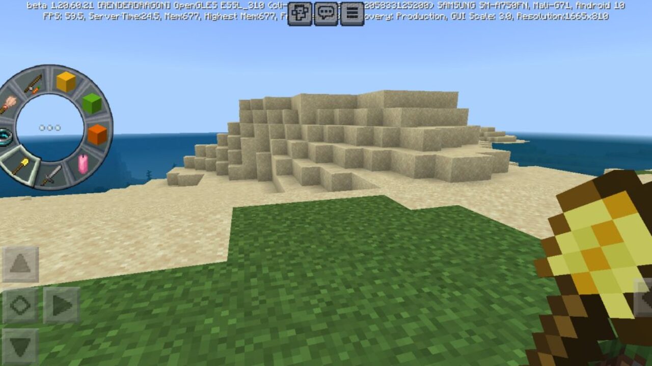 Left Side from Circular Hotbar Texture Pack for Minecraft PE