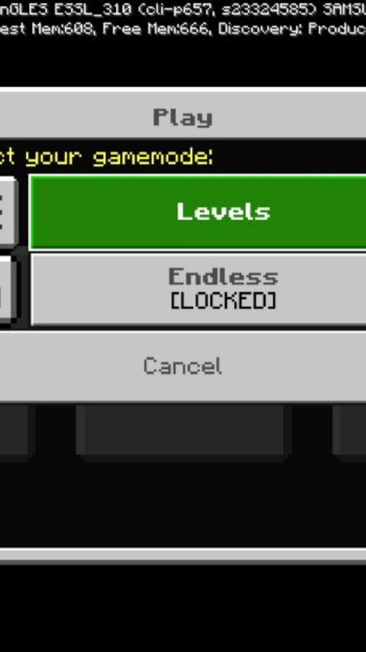 Levels from Space Shooter Map for Minecraft PE