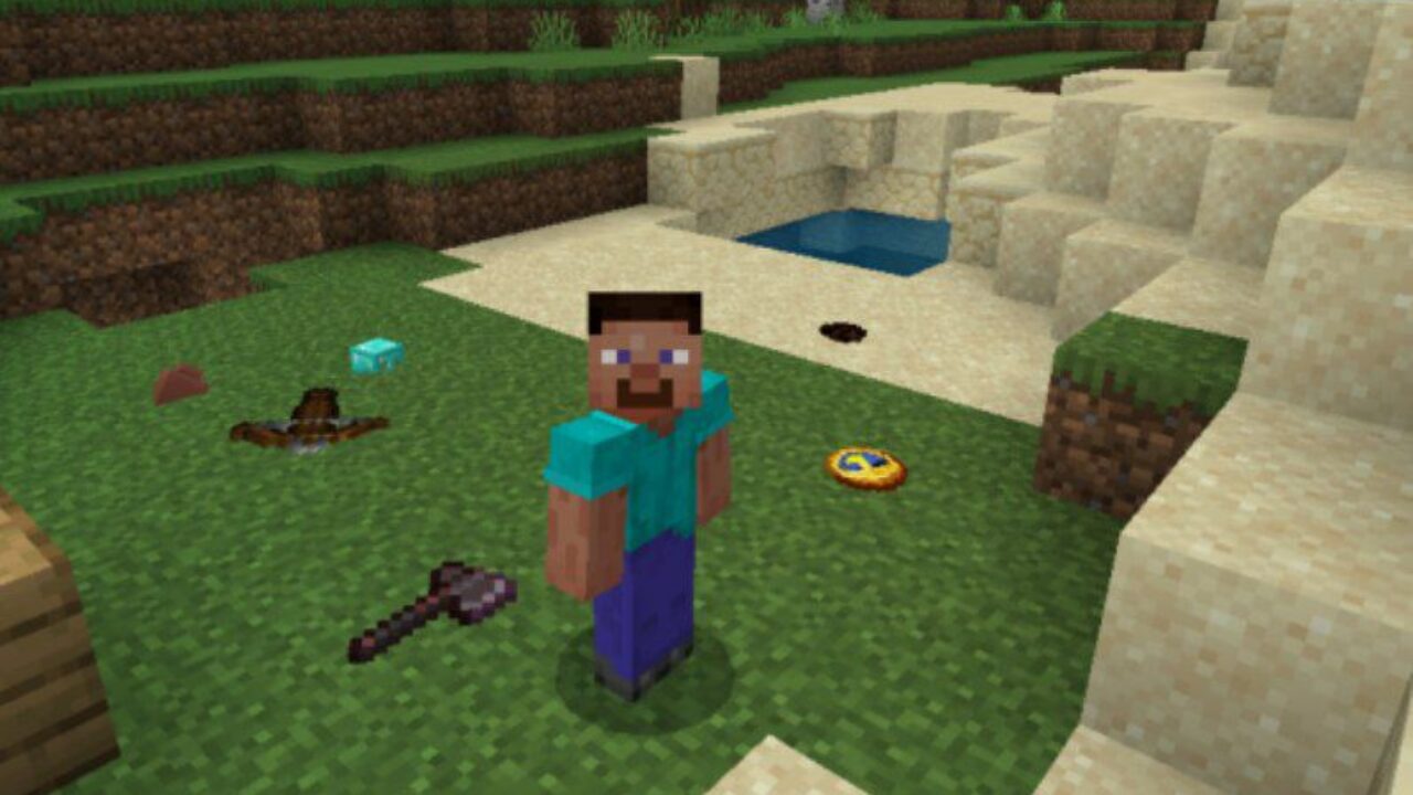 Lie-Down Items Mod for Minecraft PE